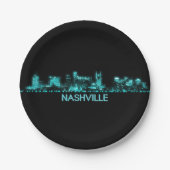 Nashville-Skyline Pappteller (Vorderseite)