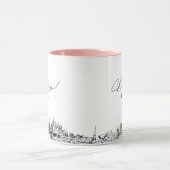Nashville Skyline Personalisiert Wedding Coffee Ta Tasse (Zentrum)