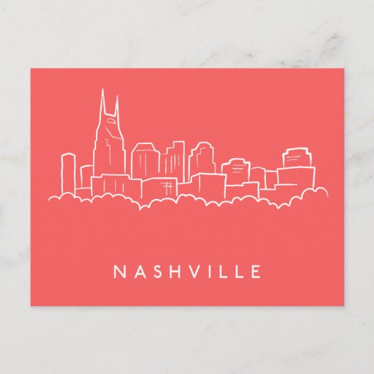 Nashville Skyline Postkarte (Vorderseite)