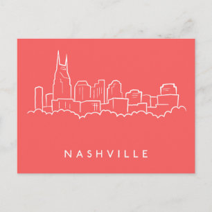 Nashville Skyline Postkarte
