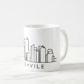 Nashville Skyline - Stadtbild Kaffeetasse (VorderseiteRechts)