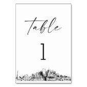 Nashville Skyline Tischnummer 3.5x5 Card (Rückseite)