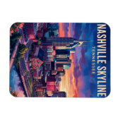 Nashville Skyline USA Magnet (Horizontal)