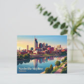 Nashville Skyline USA Postkarte (Stehend Vorderseite)