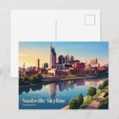 Nashville Skyline USA Postkarte (Vorne/Hinten)