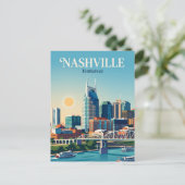 Nashville Skyline USA Postkarte (Stehend Vorderseite)