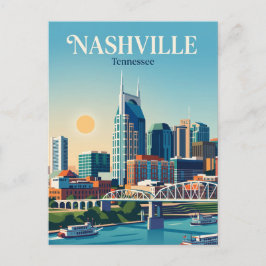 Nashville Skyline USA Postkarte