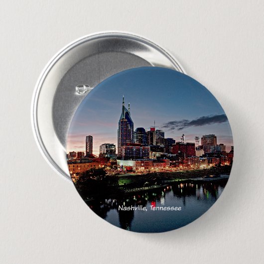 Nashville, Skyline von Tennessee Button (Vorne & Hinten)