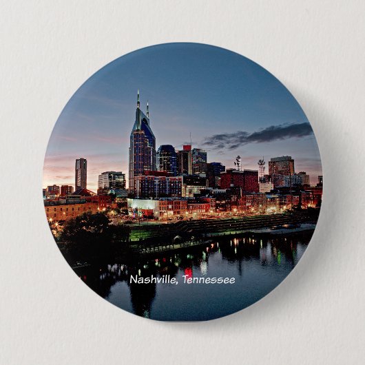 Nashville, Skyline von Tennessee Button (Vorderseite)