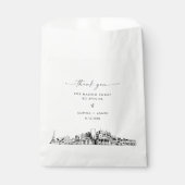 Nashville Skyline Wedding Vielen Dank für Ihre Unt Geschenktütchen (Vorderseite)