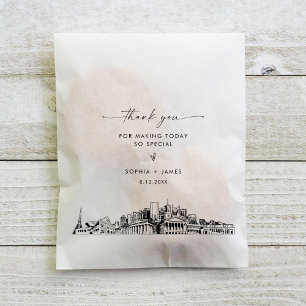 Nashville Skyline Wedding Vielen Dank für Ihre Unt Geschenktütchen