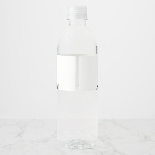 Nashville Skyline Wedding Wasserflaschenetikett (Rückseite)