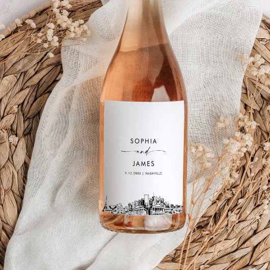 Nashville Skyline Weinetikett