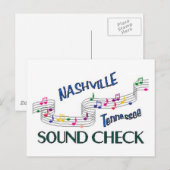 Nashville Sound Karo Postkarte (Vorne/Hinten)