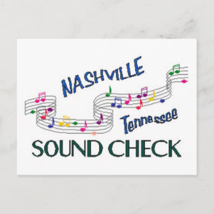 Nashville Sound Karo Postkarte