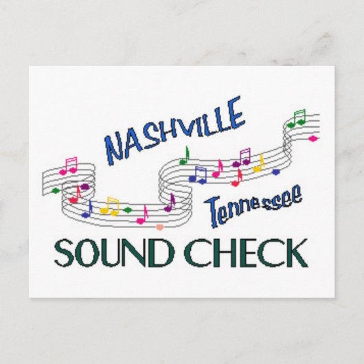 Nashville Sound Karo Postkarte (Vorderseite)