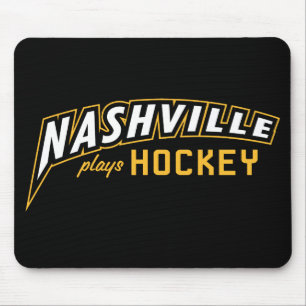 Nashville spielt Hockey schwarze Mauspad