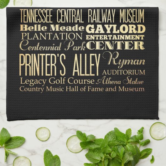 Nashville-Stadt der Geschirrtuch (Gefaltet)