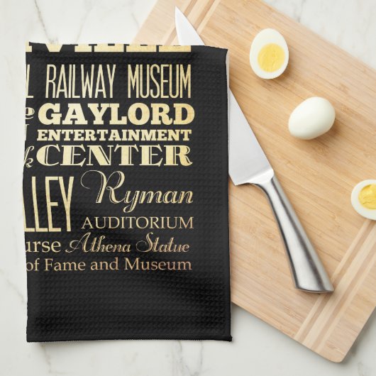 Nashville-Stadt der Geschirrtuch (Viertel Falte)