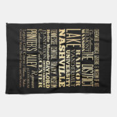 Nashville-Stadt der Geschirrtuch (Horizontal)