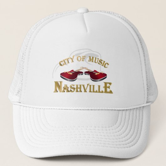 Nashville. Stadt der Musik Truckerkappe (Vorderseite)