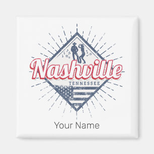 Nashville Stadt Tennessee Vereinigte Staaten Vinta Magnet