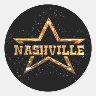 Nashville Star Runder Aufkleber