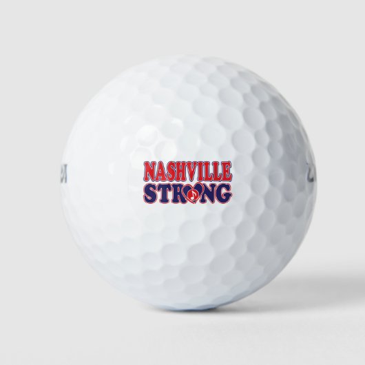 Nashville-Strong-Music-Note Golfball (Vorderseite)