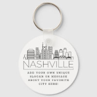 Nashville Stylized Skyline | Benutzerdefinierter S