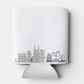Nashville Stylized Skyline | Wedding Can Cooler Dosenkühler (Rückseite)