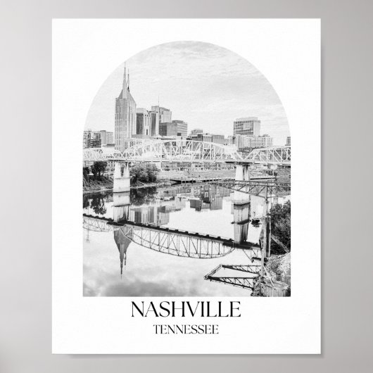 Nashville Tennessee Arch Foto Print Poster (Vorne)