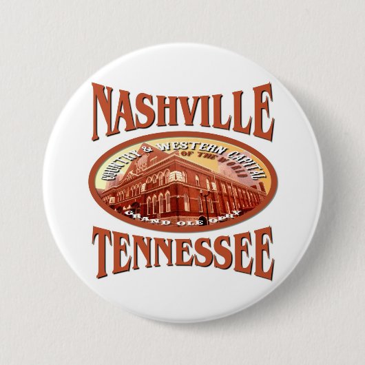 Nashville Tennessee Button (Vorderseite)