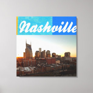 Nashville Tennessee City Scape Beautiful Leinwanddruck