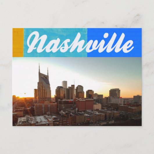 Nashville Tennessee City Scape Beautiful Postkarte (Vorderseite)