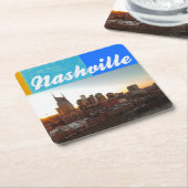 Nashville Tennessee City Scape Beautiful Rechteckiger Pappuntersetzer (angewinkelt)