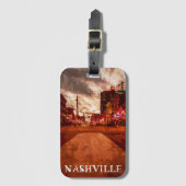 Nashville Tennessee City View Gepäckanhänger (Vorderseite Vertikal)