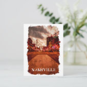 Nashville Tennessee City View Postkarte (Stehend Vorderseite)