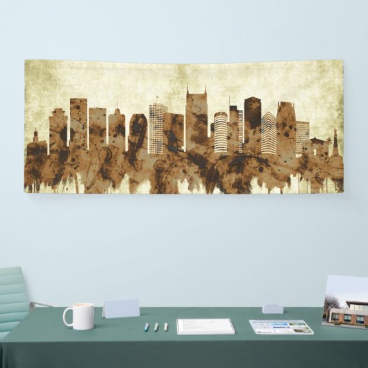 Nashville Tennessee Cityscape Banner (Messe)