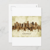 Nashville Tennessee Cityscape Feiertagspostkarte (Vorne/Hinten)