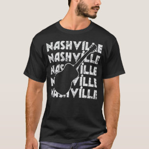 Nashville Tennessee Country-Musik Retro-Gitarre Pl T-Shirt