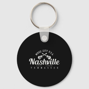Nashville Tennessee Country-Musik USA-Shirt-Gesche Schlüsselanhänger