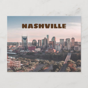Nashville, Tennessee Downtown Skyline Postkarte