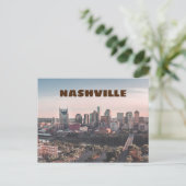 Nashville, Tennessee Downtown Skyline Postkarte (Stehend Vorderseite)