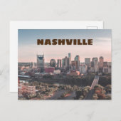 Nashville, Tennessee Downtown Skyline Postkarte (Vorne/Hinten)