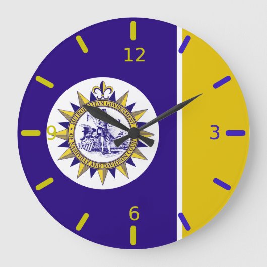 Nashville (Tennessee) Flagge Große Uhr (Vorderseite)