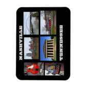 Nashville Tennessee Flexible Foto Magnet (Vertikal)