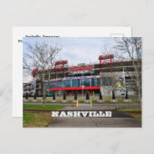 Nashville, Tennessee Fußballstadion Postkarte (Vorne/Hinten)