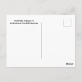 Nashville, Tennessee Fußballstadion Postkarte (Rückseite)