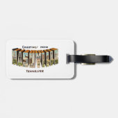 Nashville Tennessee Gepäckanhänger (Rückseite horizontal)