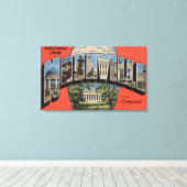 Nashville, Tennessee - Große Buchstabenszenen 2 Leinwanddruck (Insitu (Holzboden))